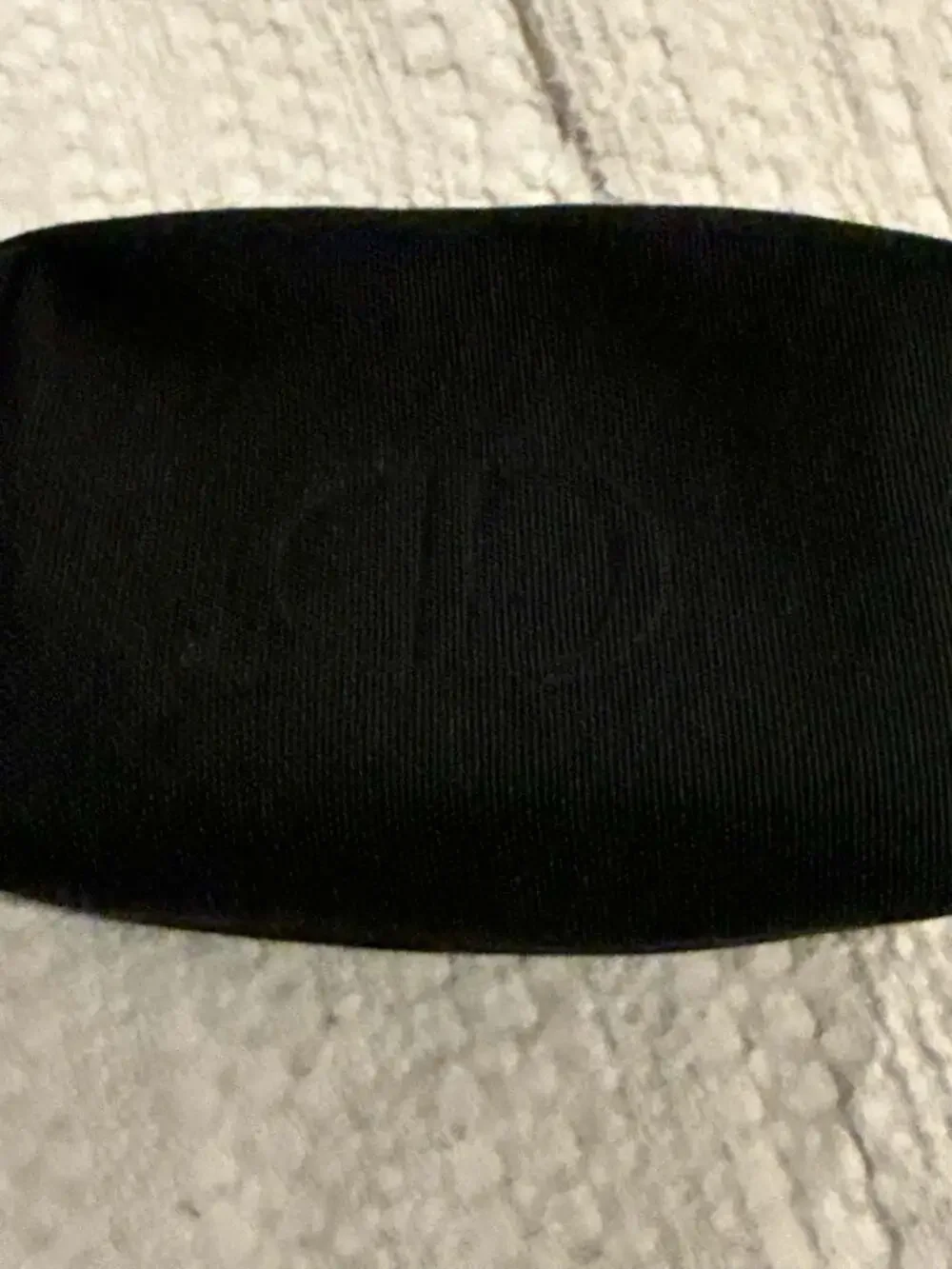 Dior Beauty Black Canvas Cosmetic Makeup Pouch with CD Logo